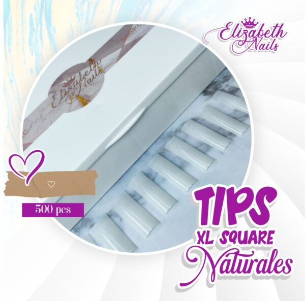 Tips square XL Naturales